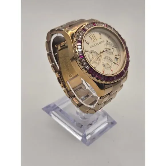 Michael Kors Everest Chronograph Gold-Tone Women's Watch MK5871 - Pink Crystals